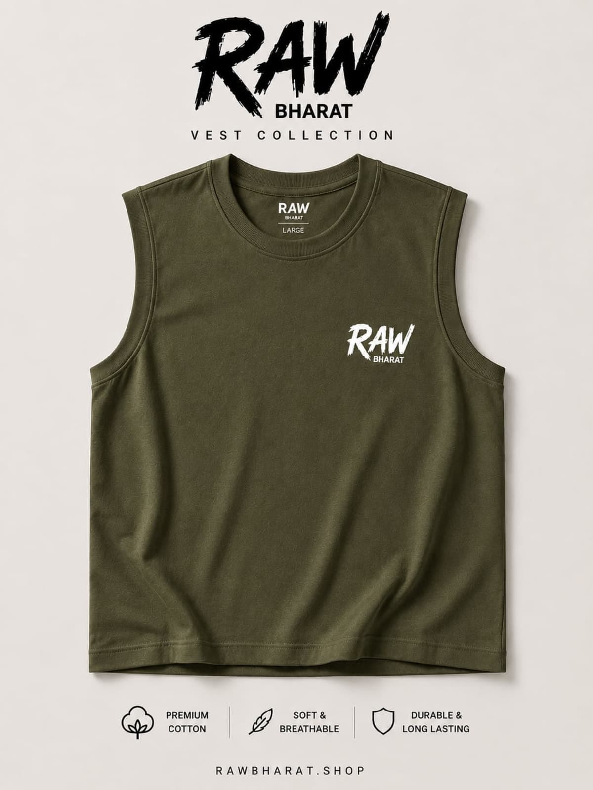 RAW Bharat Signature Vest — view 1