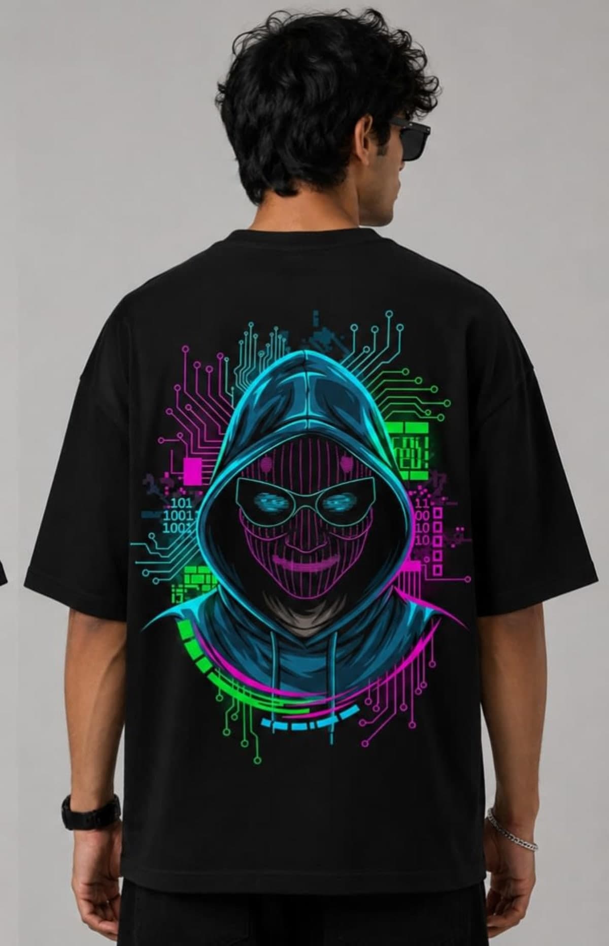 Cyber Rebel Oversized Tee — view 1